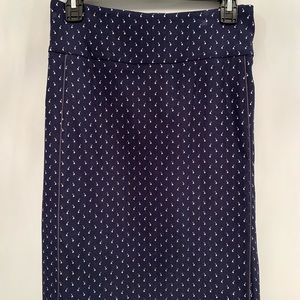 NWT Navy and White skirt